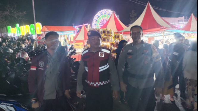 Polres Lampung Barat amankan Festival Budaya Sekala Bekhak.