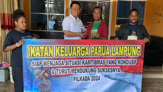 Ikatan Keluarga Papua Lampung Siap Sukseskan Pilkada Serentak 2024.