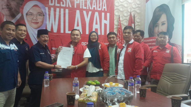 Herman HN saat mendaftar di PSI Lampung