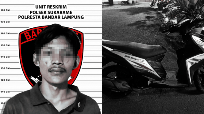 Kolase foto pelaku dan barang bukti