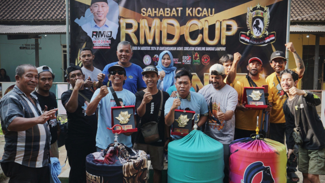 Peserta Lomba Kicau Burung RMD Cup 2024.