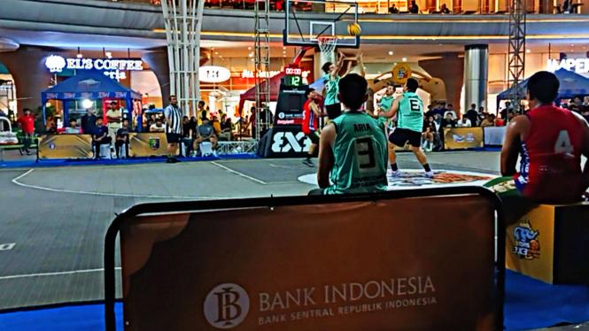 Kompetisi basket QRIS 3x3 Siger Slam 2024.