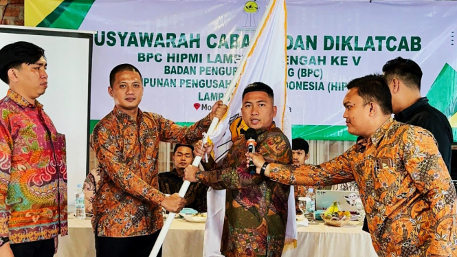 Dani Satria terpilih sebagai Ketua BPC Hipmi Lampung Tengah.