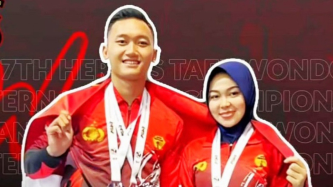 Bripda Salwa dan Bripda M Rizky mengharumkan nama Indonesia.