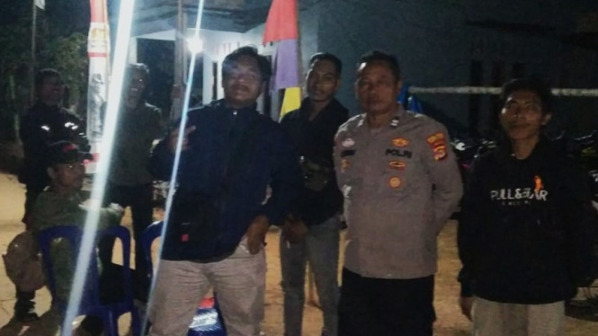 Polsek Sekincau gelar patroli malam.