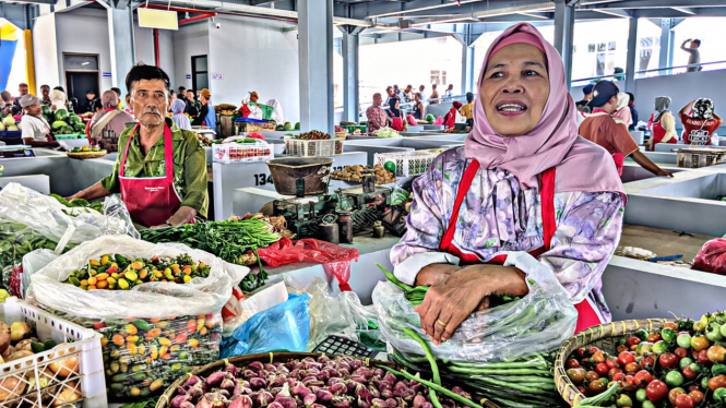 Pedagang Pasar Pasir Gintung Bandar Lampung