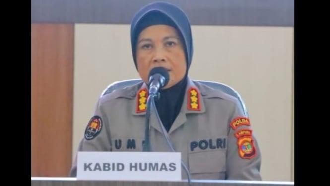 Kabid Humas Polda Lampung, Kombes Pol Umi Fadilah.