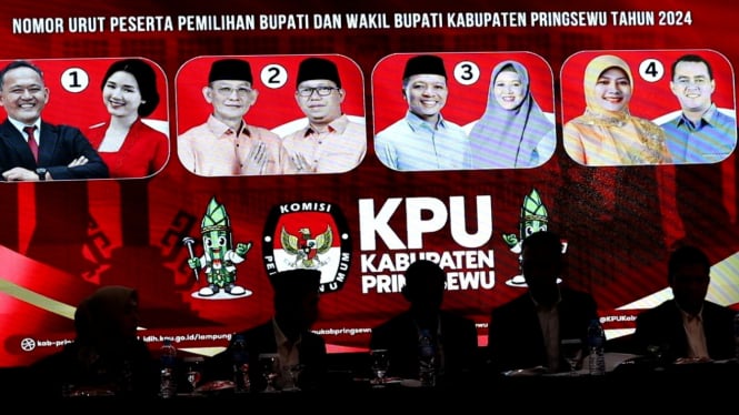 Paslon Bupati dan Wakil Bupati Pringsewu