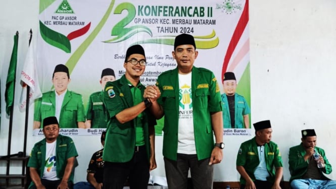 Asep Terpilih jadi Ketua PAC GP Ansor Merbau Mataram 2024-2027.