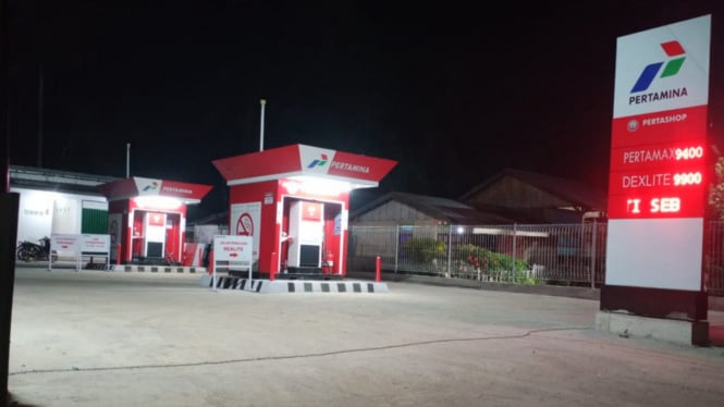 Salah satu Pertashop di Lampung