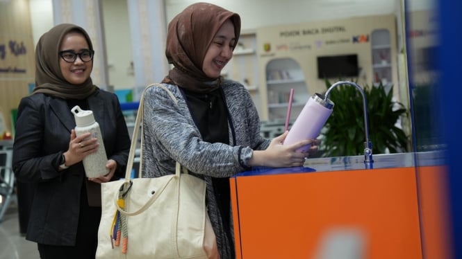 Water Station di Stasiun Tanjungkarang