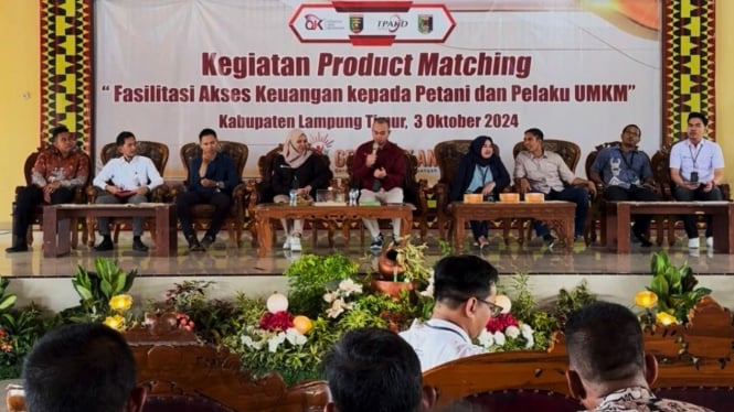 OJK Lampung gelar kegiatan Product Matching di Lampung Timur.