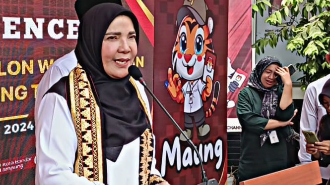 Bakal calon walikota Bandar Lampung Eva Dwiana