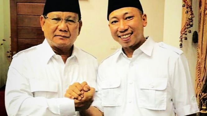 Cagub Lampung, Rahmat Mirzani bersama Presiden Prabowo.