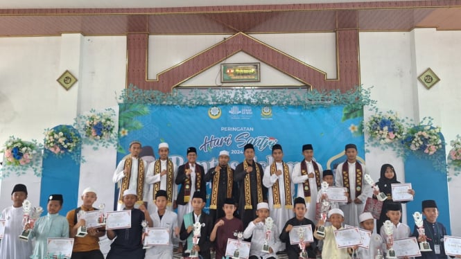 Semarak pentas Islami, Santri Lampung unjuk kebolehan.