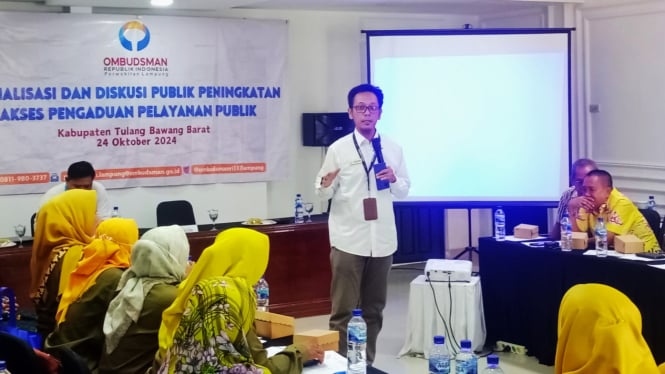 Ombudsman Lampung gelar diskusi di Tulang Bawang Barat.