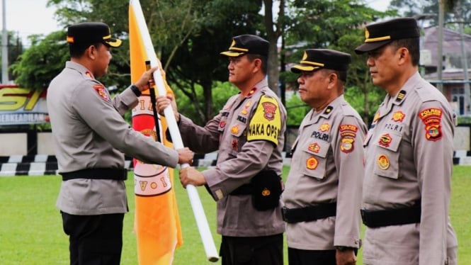 Kapolres Lampung Barat kukuhkan komite olahraga kepolisian.