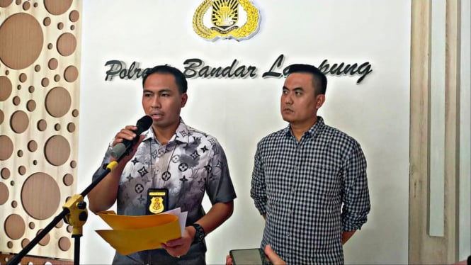 Kasatreskrim Polresta Bandar Lampung (pegang mic)