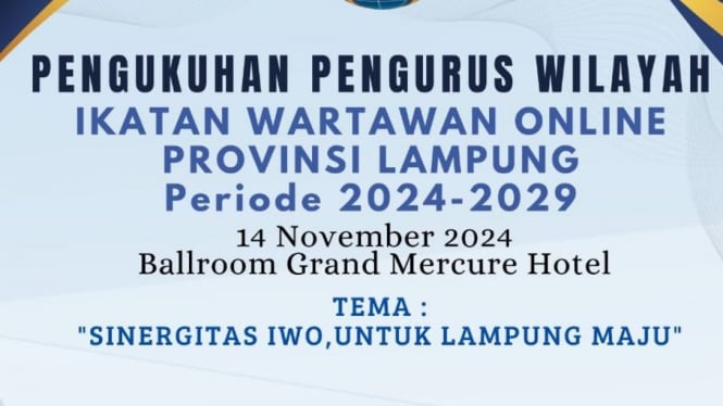 Pengukuhan kepengurusan IWO Lampung.