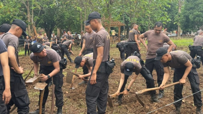 Calon Bintara Polri Diajari Pertanian