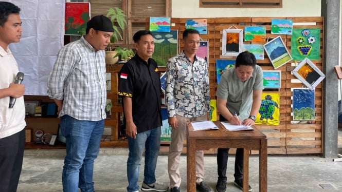 IWO Lampung dan Yayasan Langit Sapta tandatangani MOU.