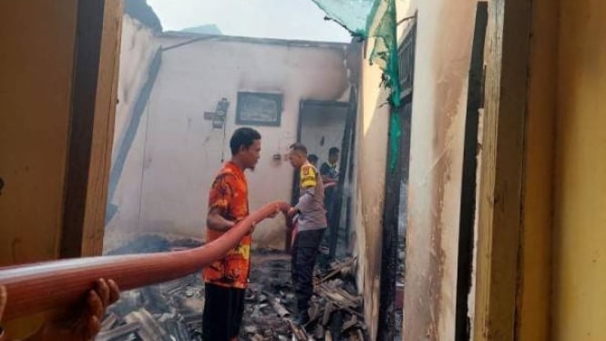 Kebakaran di Gereja GPDI EL. Shaday di Lampung Tengah.