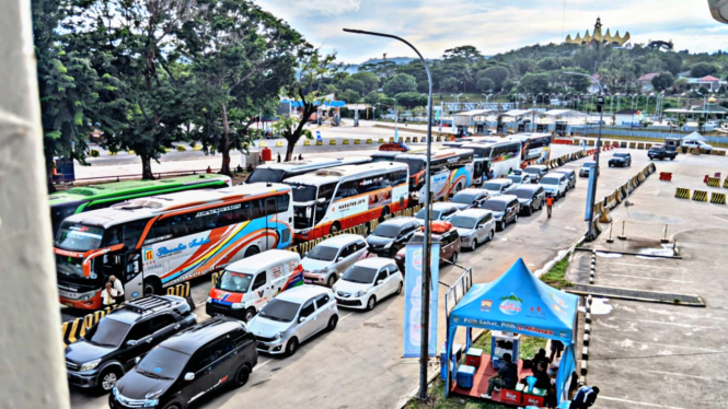 Suasana Pelabuhan Bakauheni