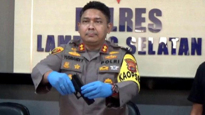 Polisi sita pistol milik koboy Oknum ASN KSOP Bakauheni.