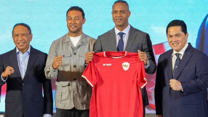 Patrick Kluivert, pelatih Timnas Sepak Bola Indonesia.