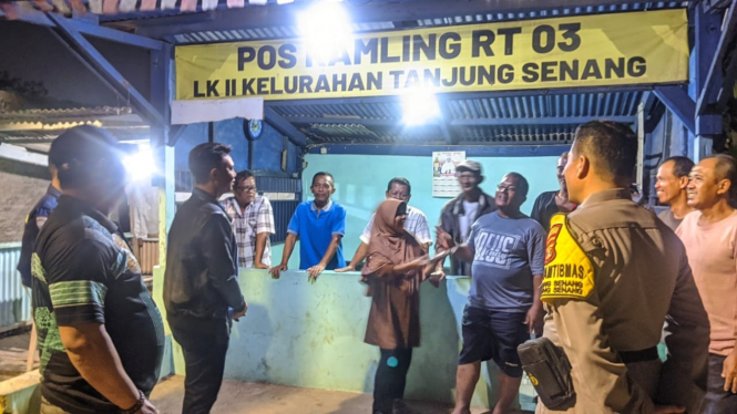 Patroli yang dilaksanakan Polsek Tanjung Senang