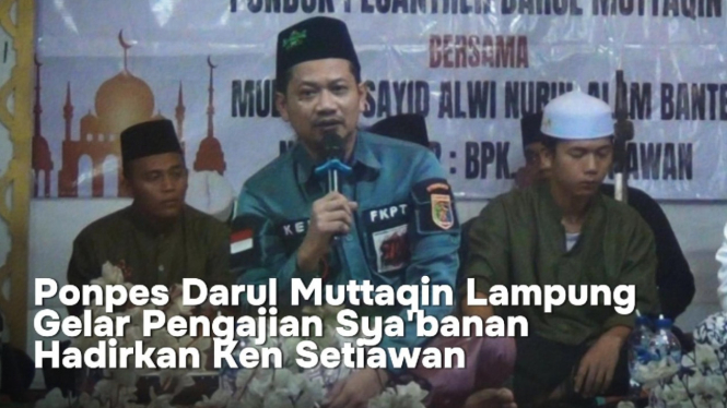 Ken Setiawan saat di Pondok Pesantren Darul Muttaqin, Lamteng.