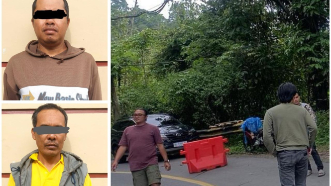 Pelaku pungli di jalan ditangkap polisi.