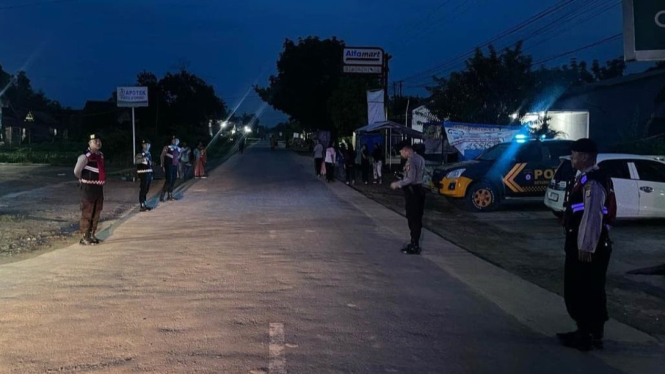 Samapta Polres Tulang Bawang gelar patroli sahur.