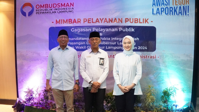 Gubernur dan Wakil Gubernur Lampung.
