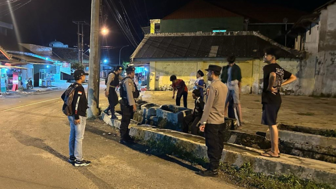 Polres Lampung Selatan gelar Patroli Subuh.