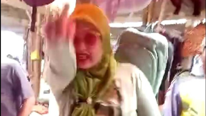 Tangkap layar dugaan pungli Pasar Bandar Sari, Lampung Tengah.