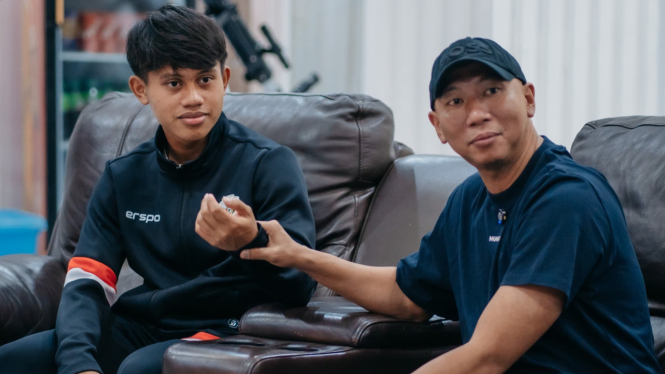 Fabio Azka Irawan bertemu Gubernur Lampung Rahmat Mirzani.