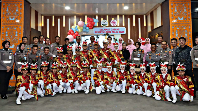Tim Polisi Cilik Polresta Bandar Lampung