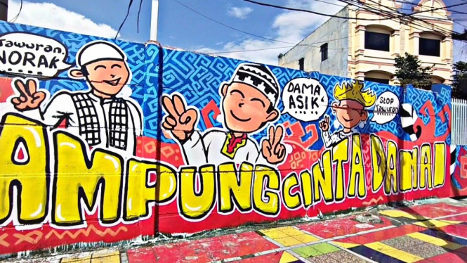 Mural Lampung cinta damai