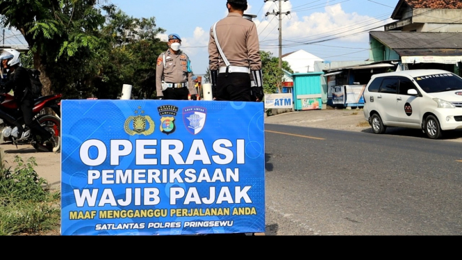 Bayar Pajak Cari Razia Polres Pringsewu