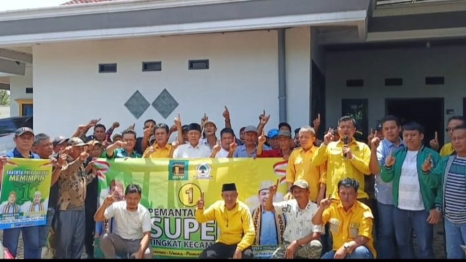 Kampanye Supriyanto–Suriansyah di Kecamatan Gedong Tataan.