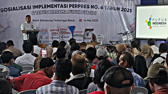 Ceremoni sosialisasi kepada petani