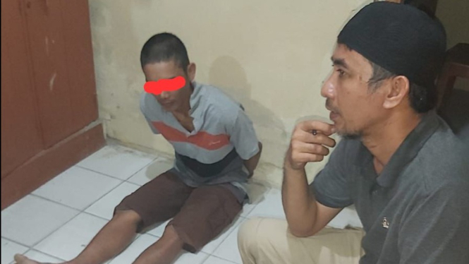 Pelaku pencurian motor ditangkap Polsek Palas.