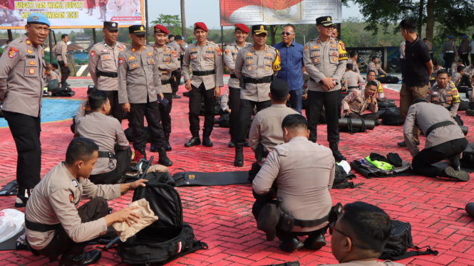 Polres Pesawaran siap kawal PSU aman dan damai.