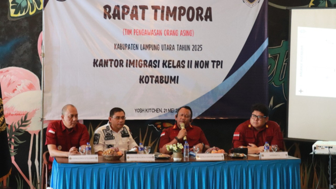 Imigrasi Kotabumi Gelar Rapat dan Operasi Gabungan TimPORA.
