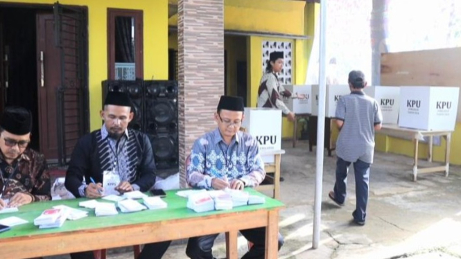 Pemungutan suara ulang (PSU) di Kabupaten Pesawaran, Lampung.