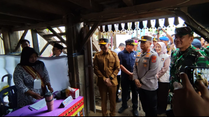 Kapolda Lampung meninjau Pemungutan Suara Ulang di Pesawaran.