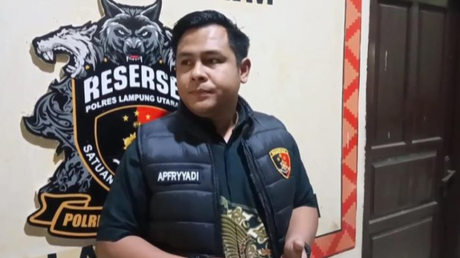 Kasat Reskrim Polres Lampung Utara, AKP Aprfyyadi Pratama.