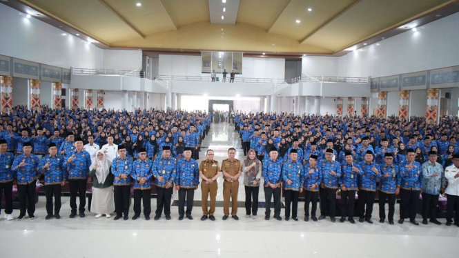 Ribuan PPPK Kemenag Lampung resmi dilantik.