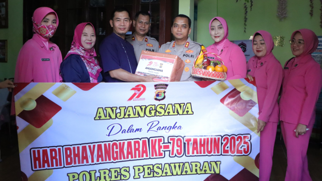 Kapolres Pesawaran Gelar Anjangsana Sambut Hari Bhayangkara ke-79